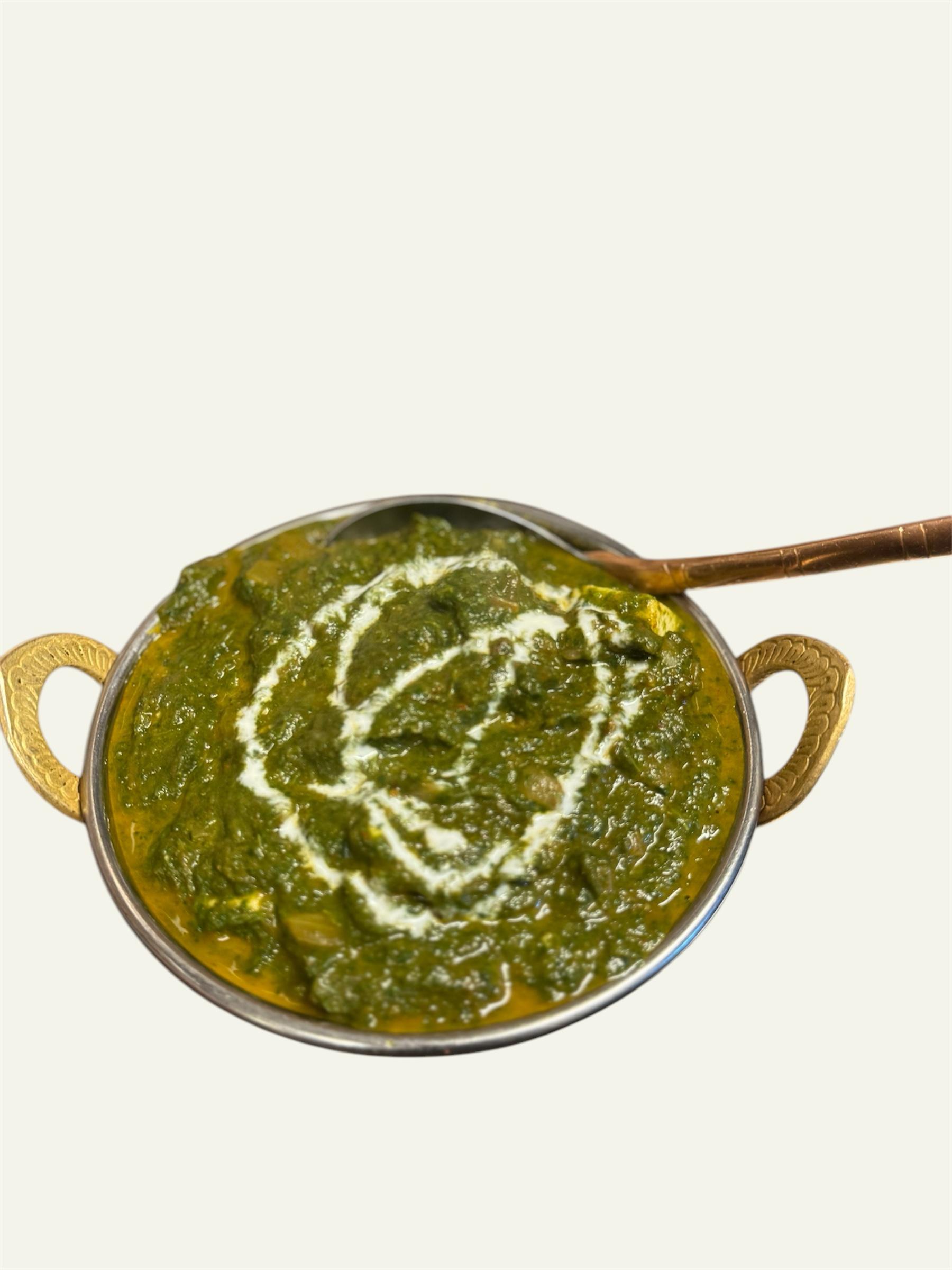 CREAMY SPINACH SAUCE (CHICKEN / LAMB / BEEF / FISH / SHRIMPS)